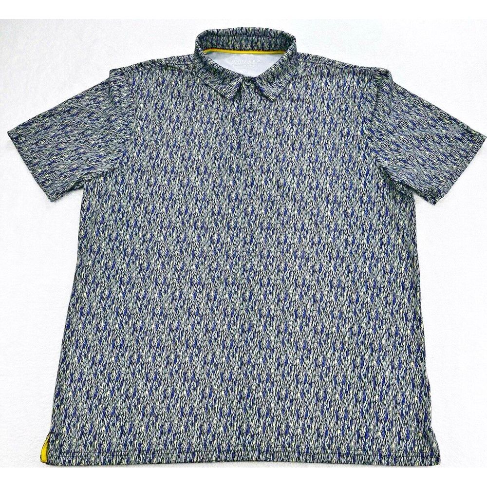 Maelreg Golf‎ Polo Shirt Men L Camo Zebra/Waves/Tiger UPF30 Performance SS